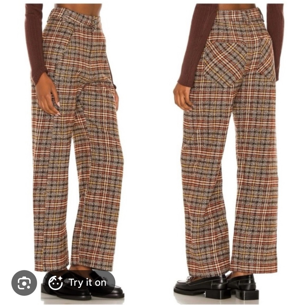 Free People Shape Up Trouser Pant in Original Combo - Picture 2 of 12